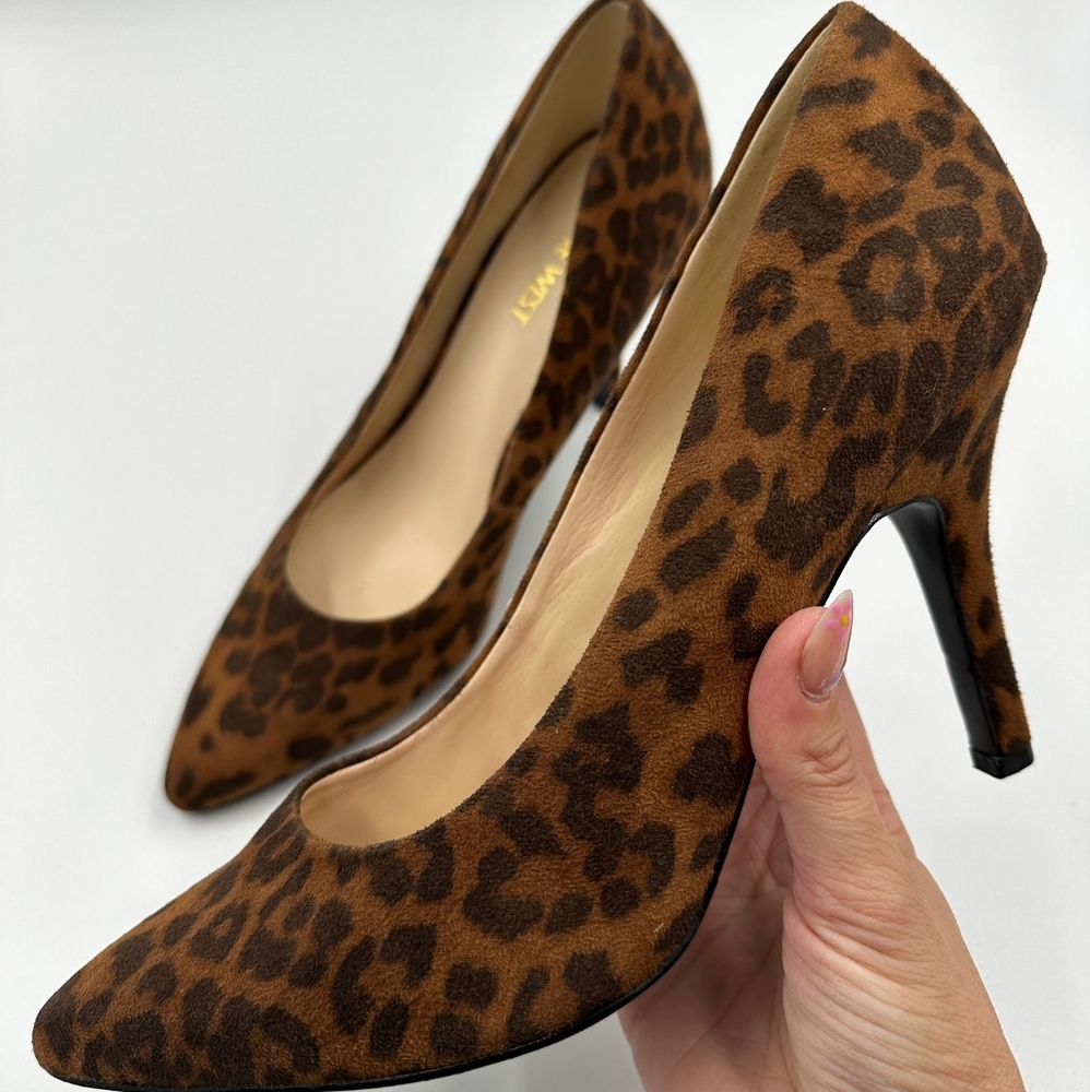 Nine West Cheetah Print Heels/High Heels/Pointed Heels